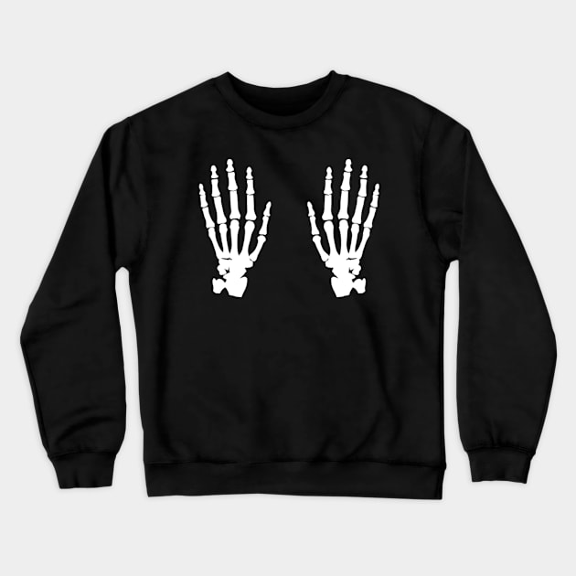 Skeleton Hands Crewneck Sweatshirt by Celtic Morrigan